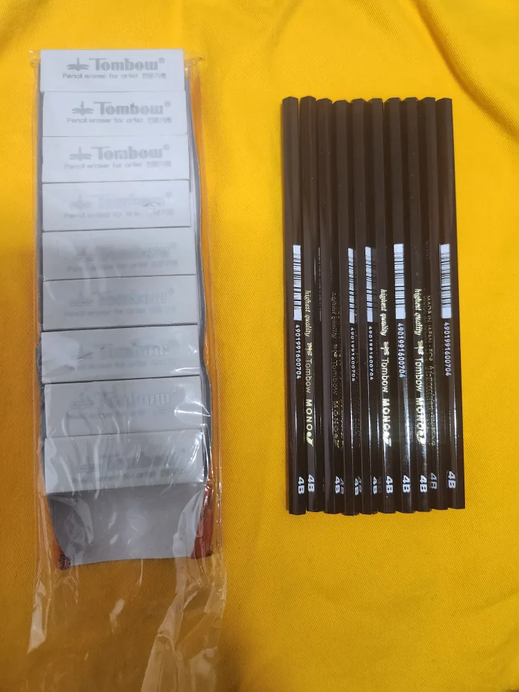 톰보우 모노 지우개 + 연필 세트 나눔합니다😍조건부