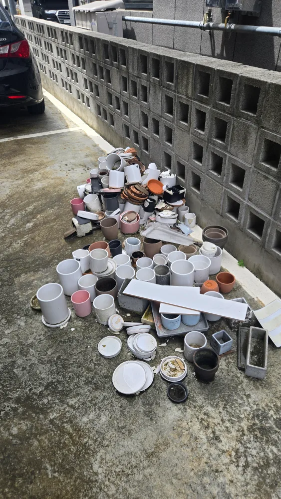 중고 화분 & 접시 모음