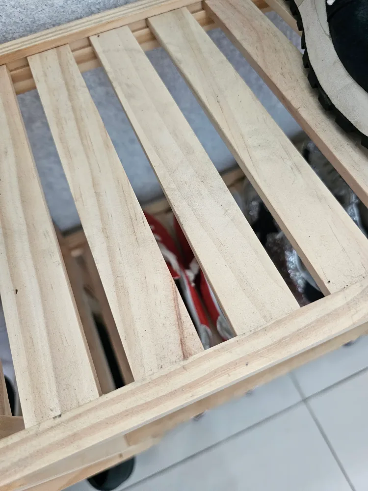 원목 신발 정리대