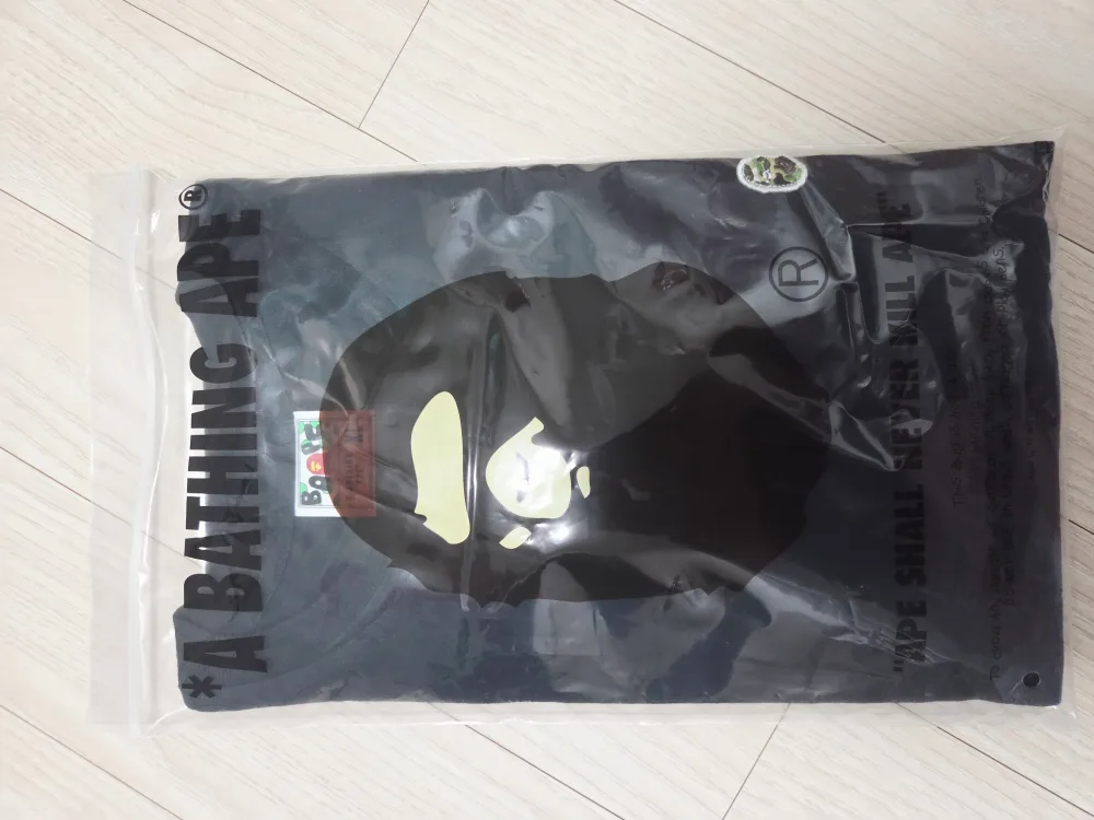 BAPE 베이프 블랙 반팔 티셔츠 XL