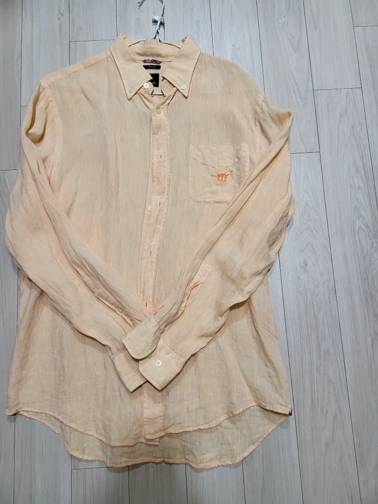 헨리코튼  린넨 셔츠 100