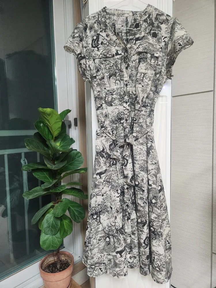 유니크 패턴  원피스