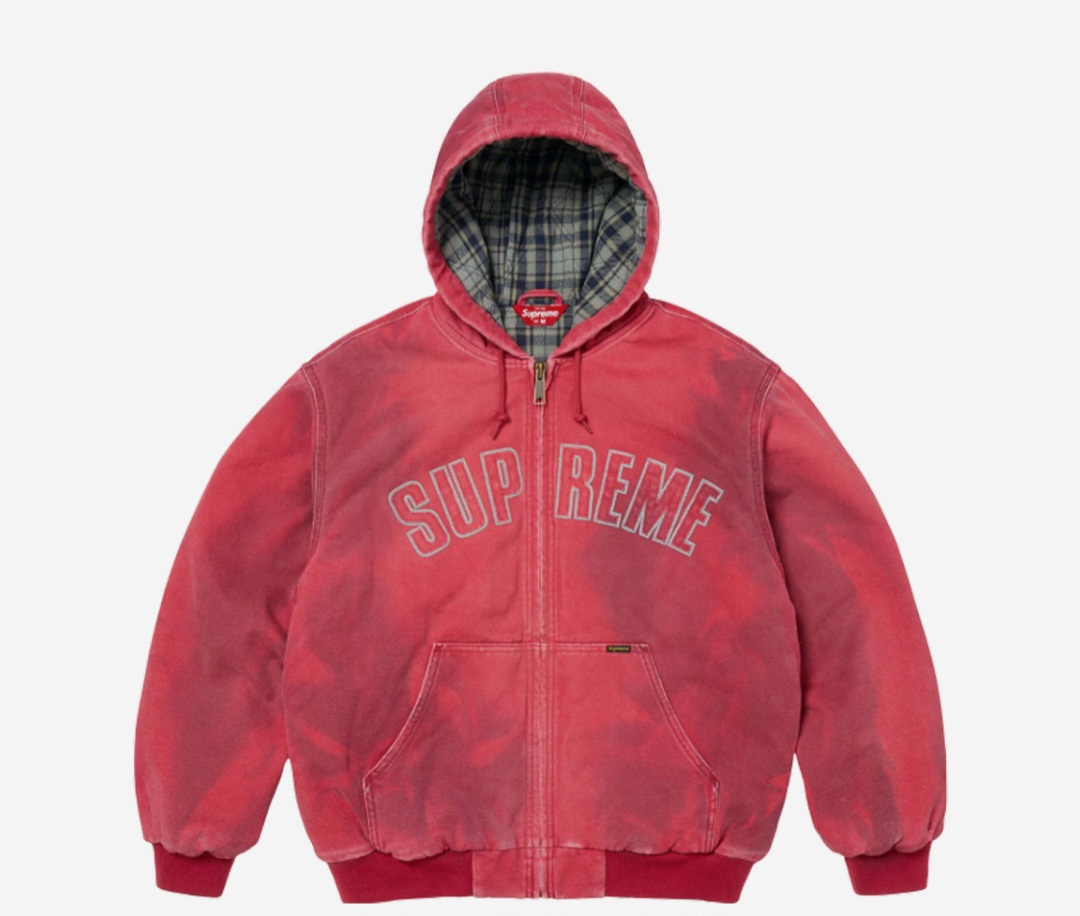 2XL]슈프림 리플렉티브 아크 후드 워크자켓 레드