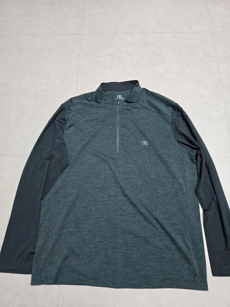 (중고 판매)코오롱스포츠 남성 등산 긴팔 집업 티셔츠