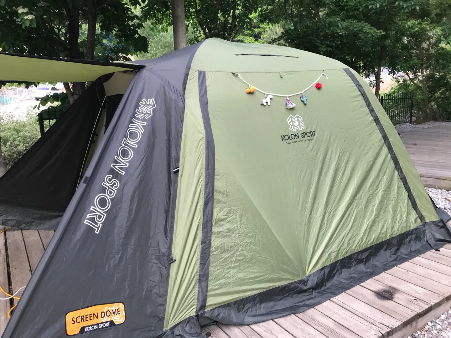 코오롱 스포츠 돔 텐트+타프