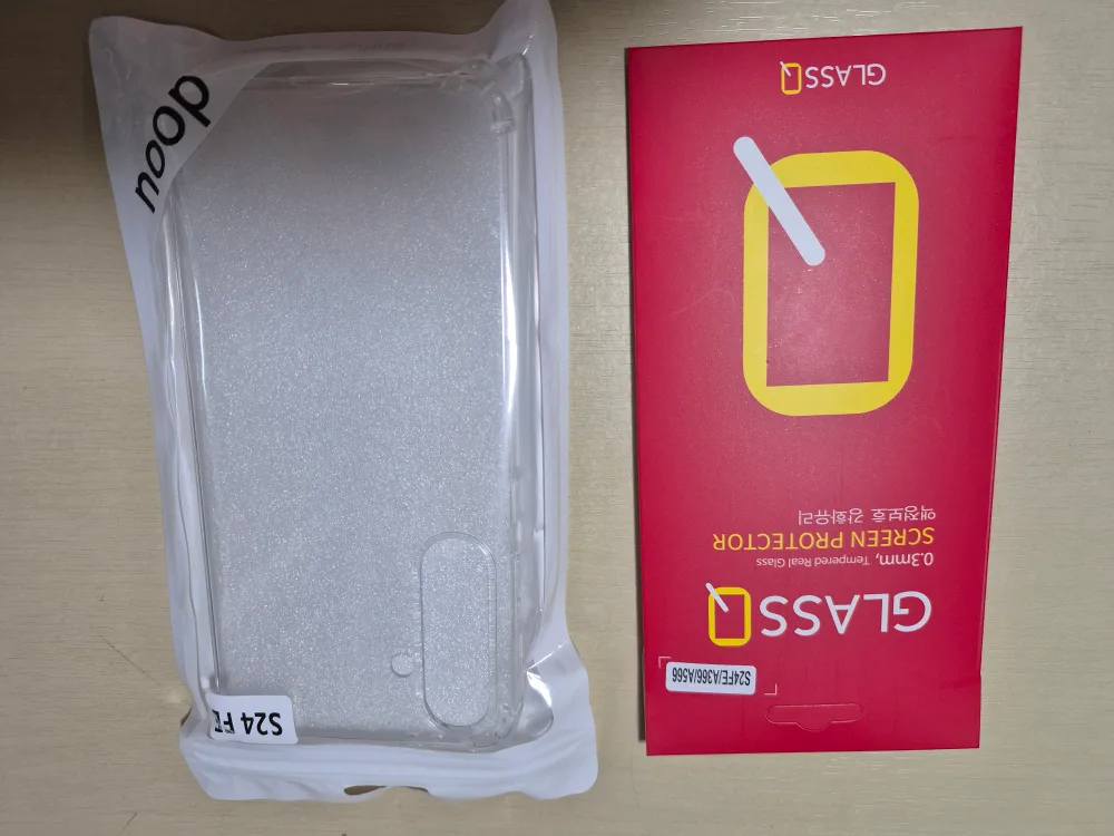 갤럭시s24FE 케이스+강화유리 액정보호 필름