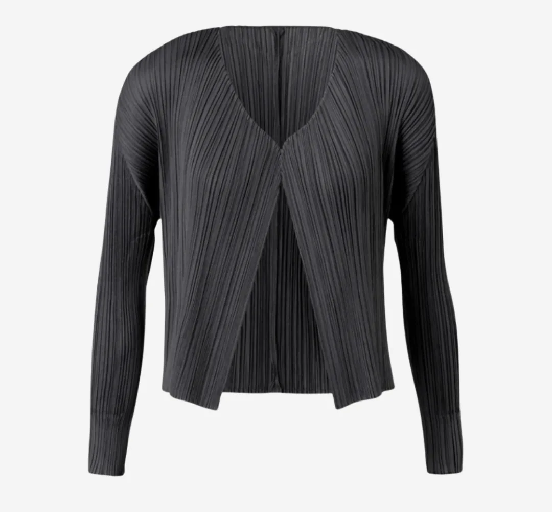 (새상품) 플리츠플리즈 베이직 가디건