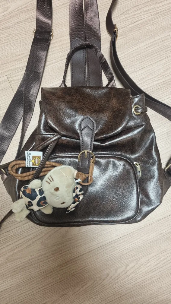 브라운 미니 백팩 / 갈색 가방