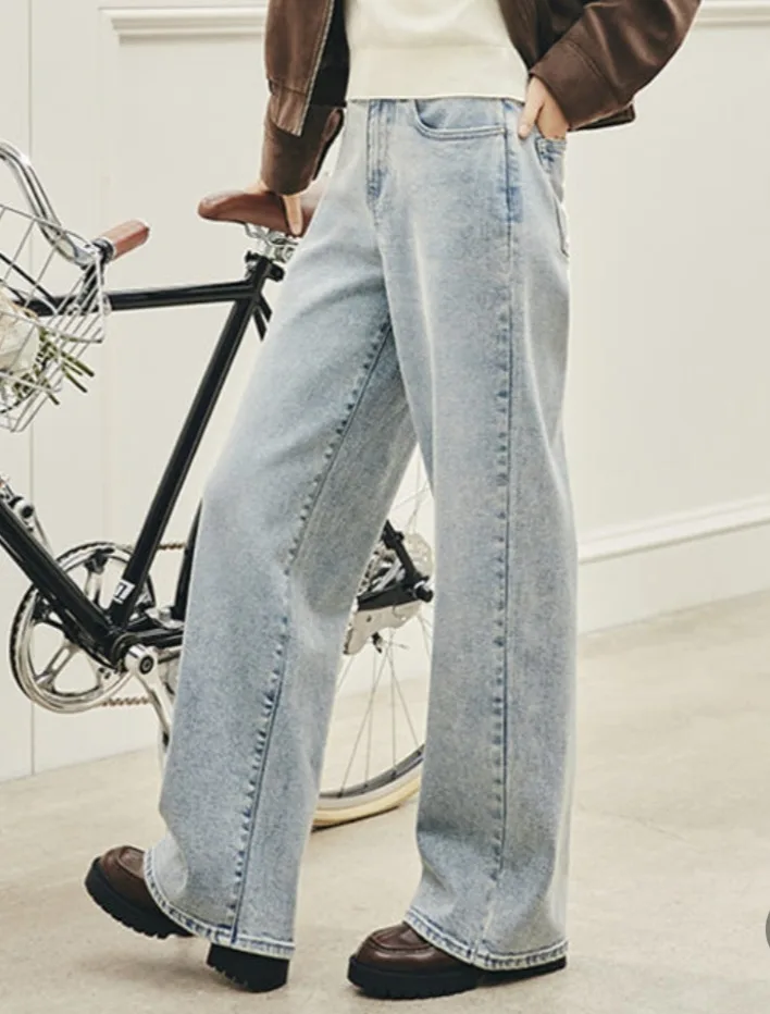 폴햄 와이드핏 청바지 27