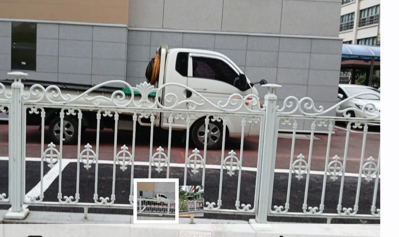 흰색 펜스(알미늄)