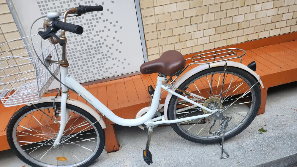 중고 자전거 (흰색)