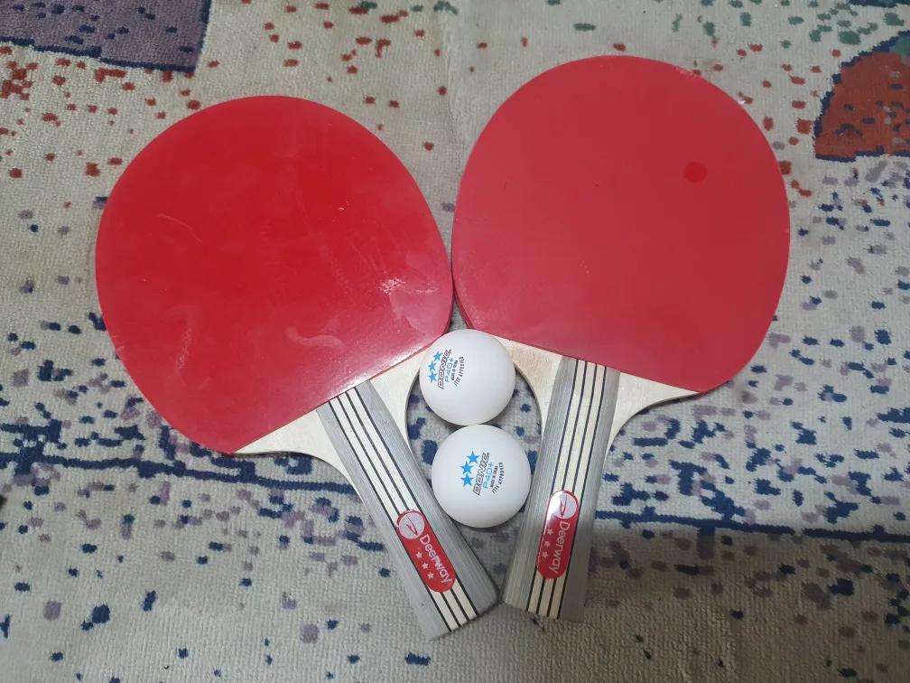 Deerway 탁구 라켓 세트 공2개 포함(중고)