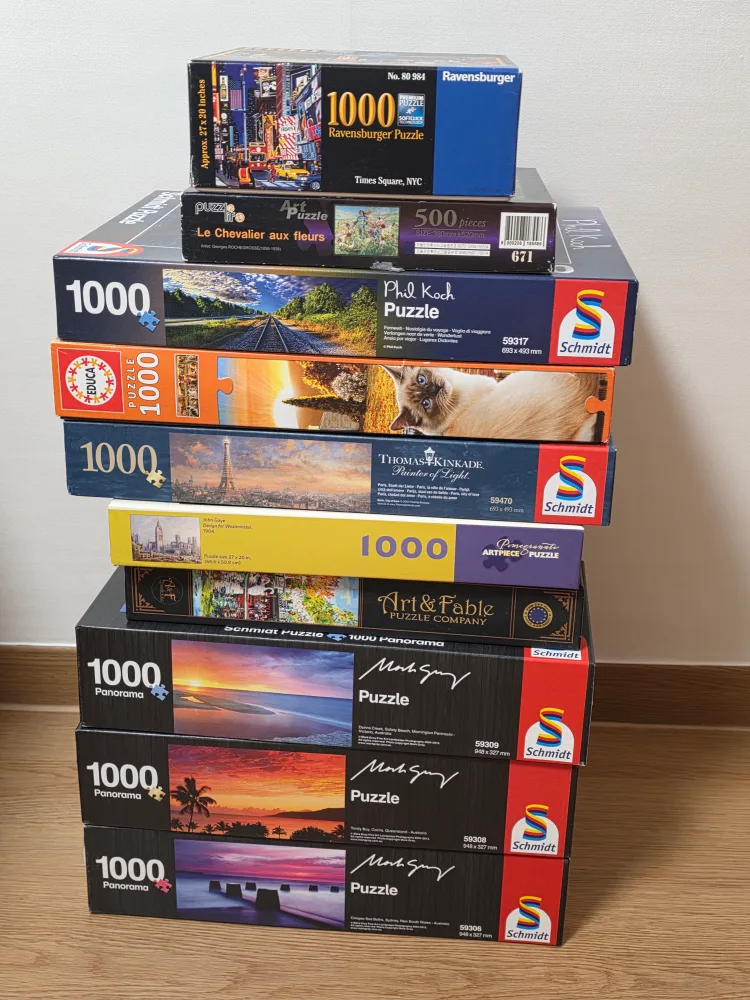 중고 해외 수입 직소퍼즐 500 1000피스