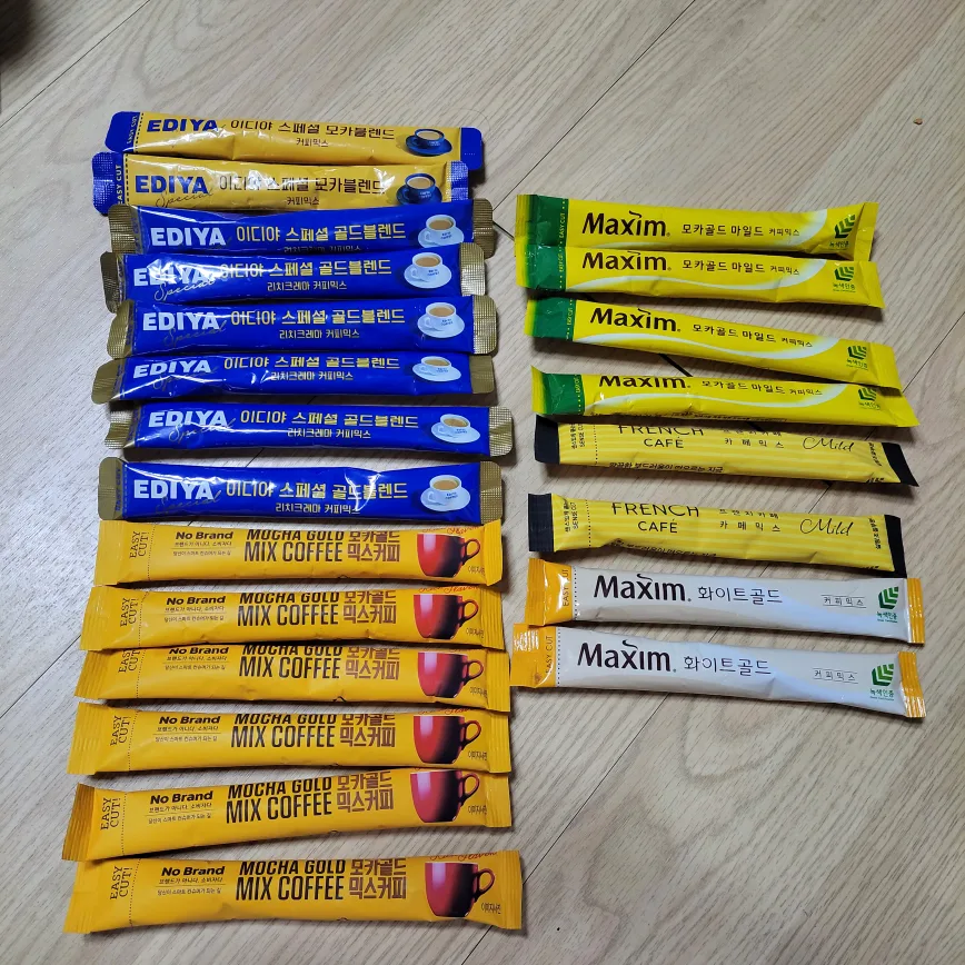 믹스커피 모음 (이디야,맥심)