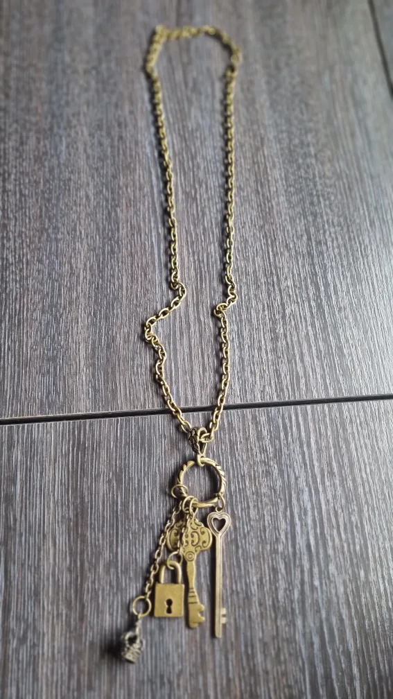빈티지 열쇠 목걸이