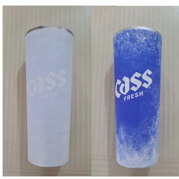 2025 여름 한정판 카스 변온잔(변온컵) 새상품1개&중고1개