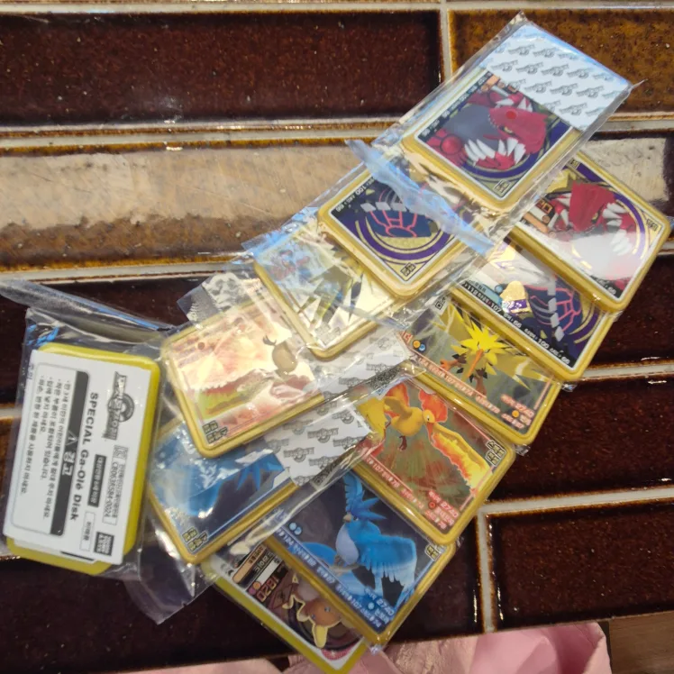 포켓몬가오레 스페셜 디스크(교환가능)_가이오가/그란돈/프리져/썬더/파이어/알로라피카츄