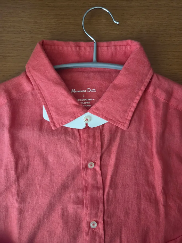 (새상품) 마시모두띠 코랄 리넨 셔츠 L