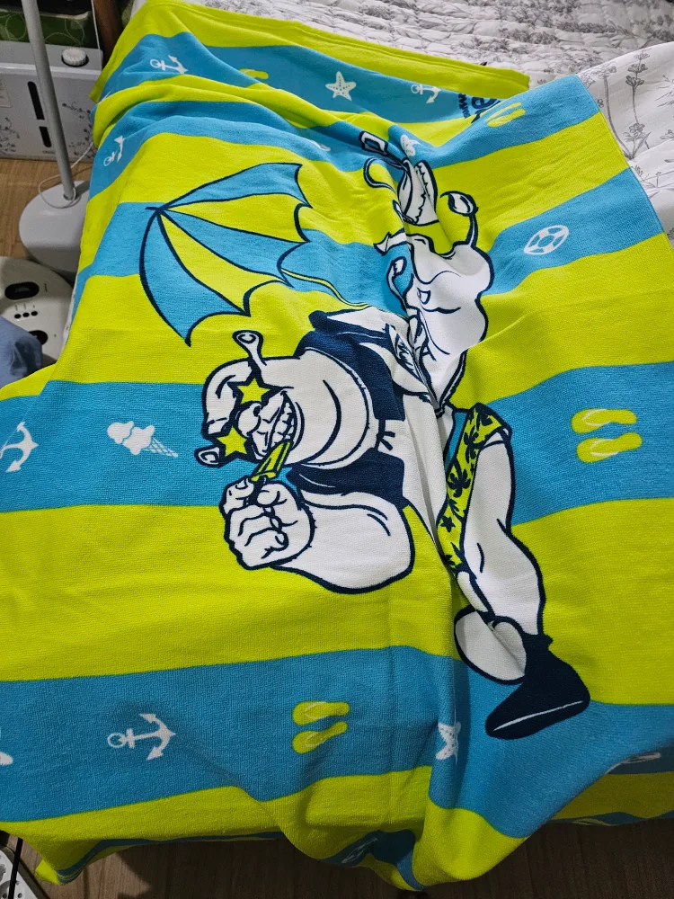 [새상품] 슈렉 비치타월