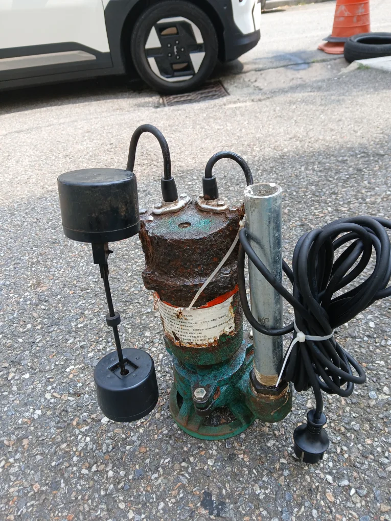 중고 양수기 자동수중모터