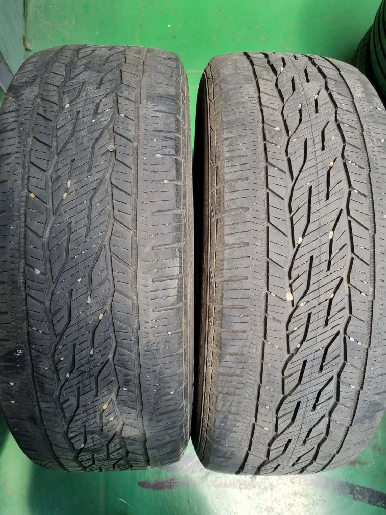 255 55 20 컨티넨탈 2개 판매 중고타이어