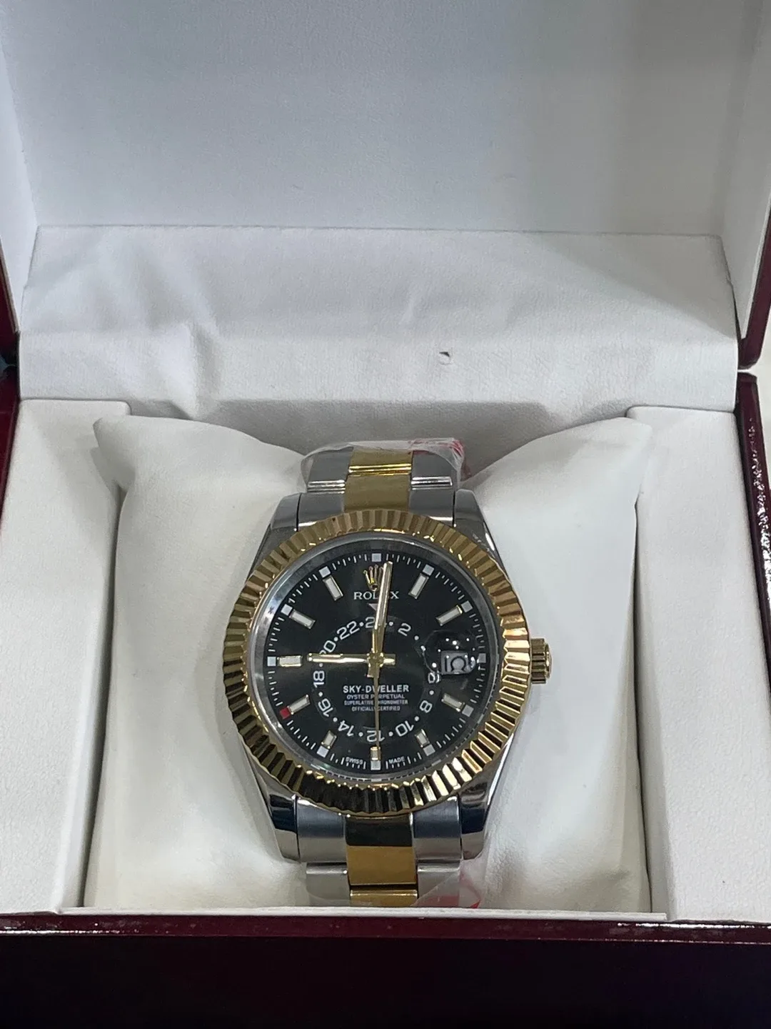 롤렉스 스카이 듀얼러 콤비 시계