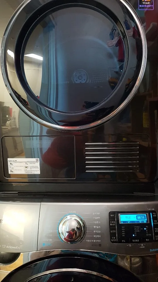 (가격내림)건조기 9kg + 세탁기 21kg (2단설치 앵글키트 포함)
