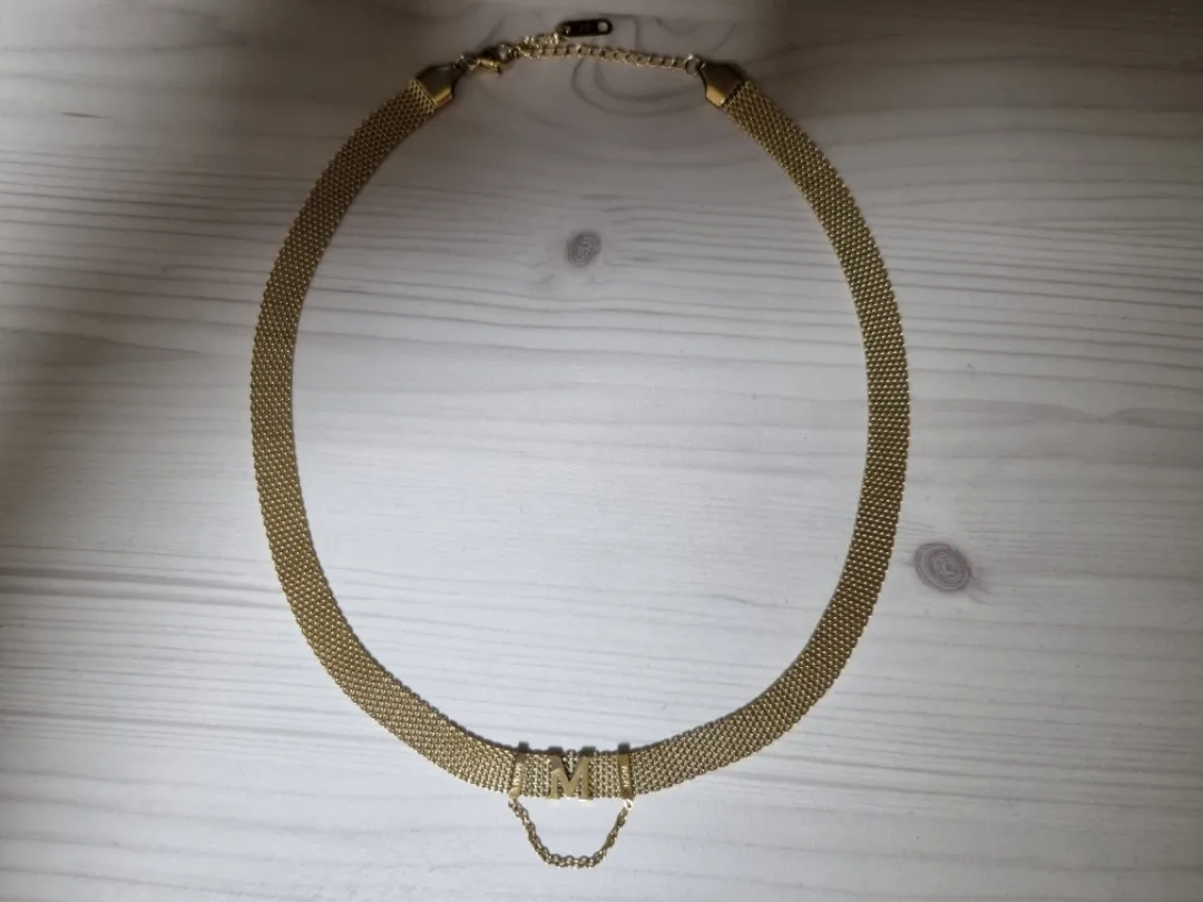 골드 메쉬 초커 목걸이 (새상품)✨️