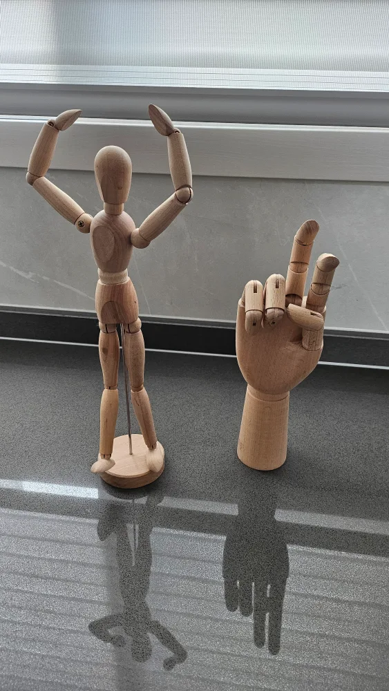 인테리어 장식 이케아 원목 관절인형 관절 손 일괄