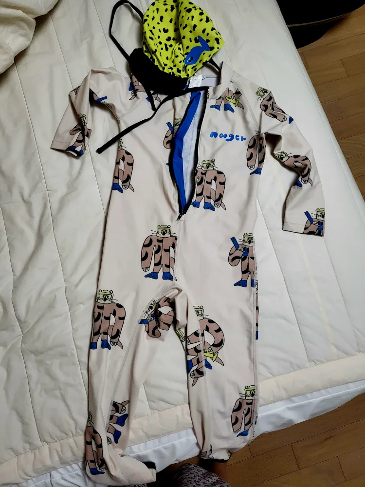 리미떼두두 여아 남아 래쉬가드 모자세트