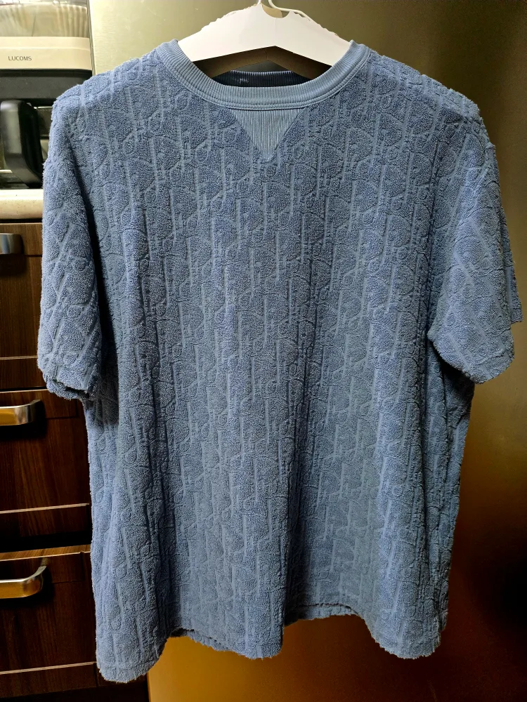 디올 블루 테리코튼 티셔츠 M