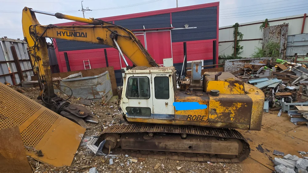 현대 중고 텐 가위 포크레인