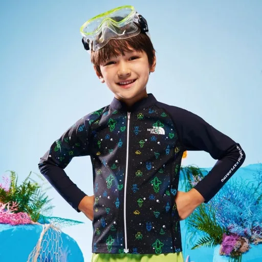 🚀상의하의SET!! 노스페이스 키즈 우주 래쉬가드 150