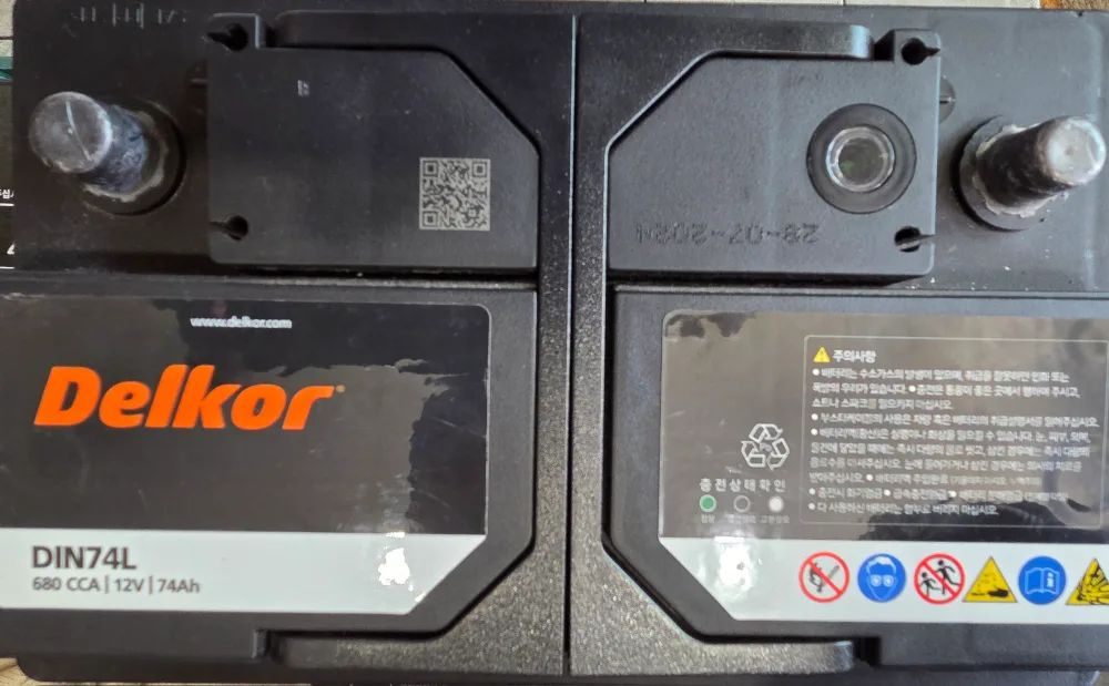 중고 델코 배터리(DIN74L)