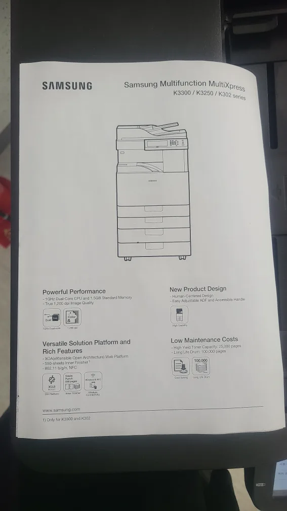 삼성 K3250 복합기 검정복사기 모노복합기 중고 팝니다.
