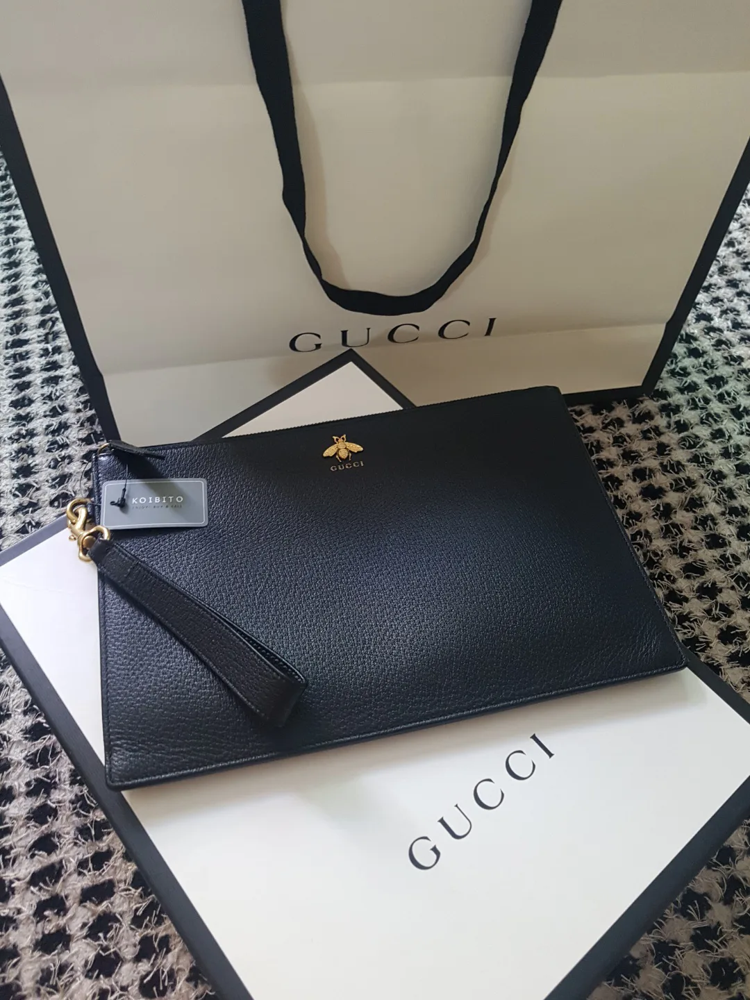 구찌 GG 마몽 블랙 클러치