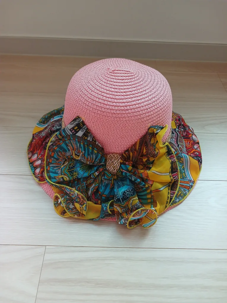 리본 밀짚모자👒 (새상품)