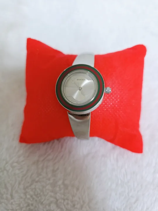 ☆구찌 정품 129.5 시그니쳐 로고 뱅글 명품시계☆택포