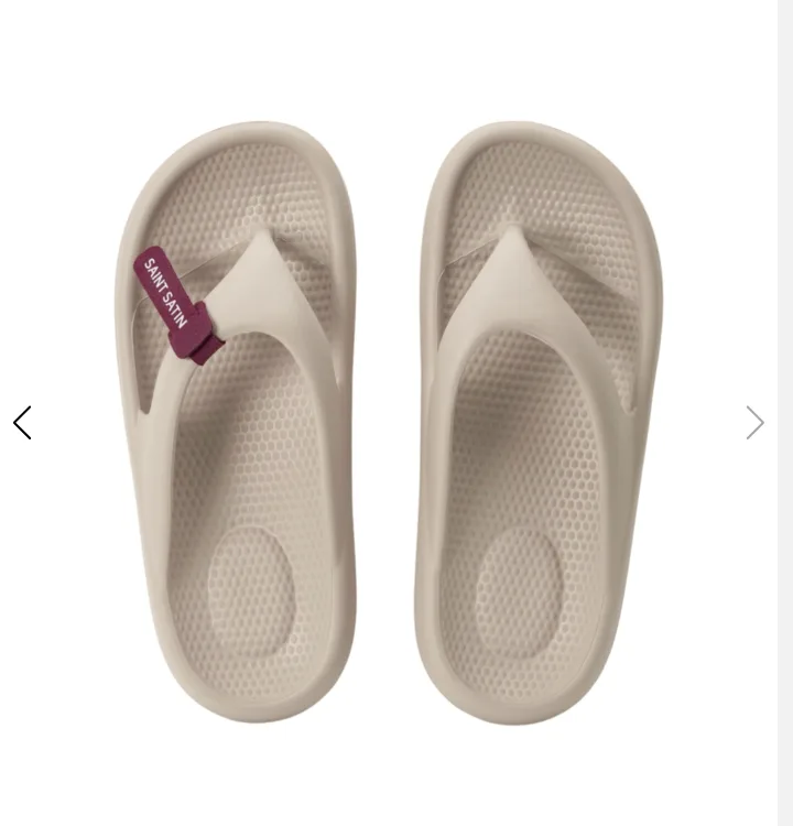 세인트 새틴 쪼리 아이보리(새것) 블랙(중고)