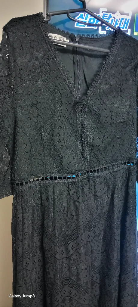 블랙 레이스 원피스