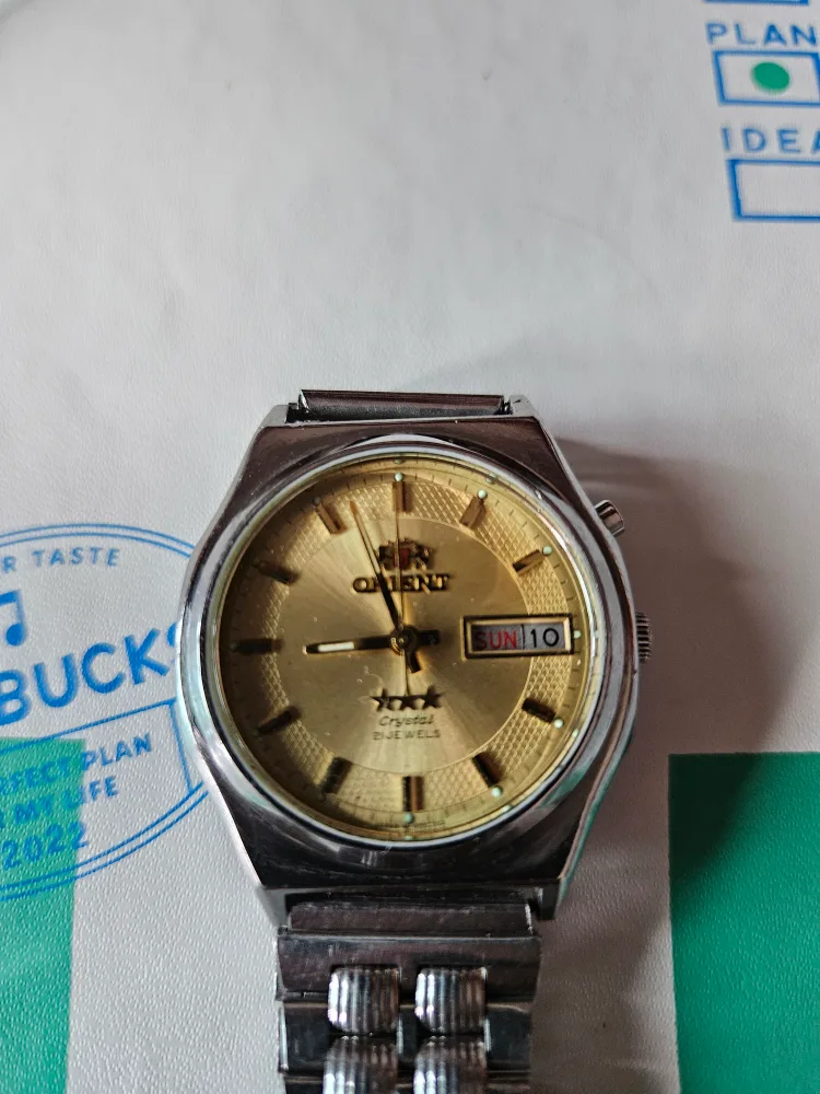 (판매/교환) 오리엔트 빈티지 Crystal 금장 시계 판매 교환 합니다