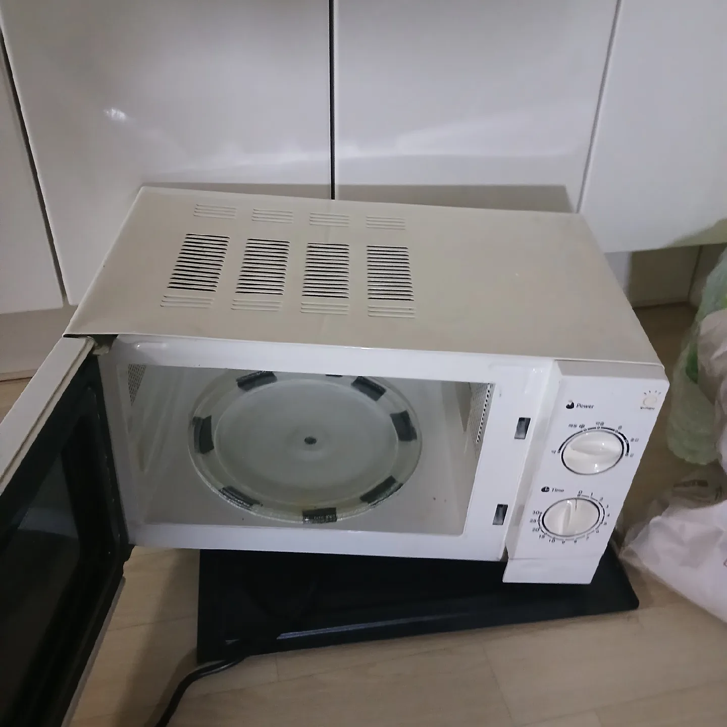 중고화이트 전자레인지