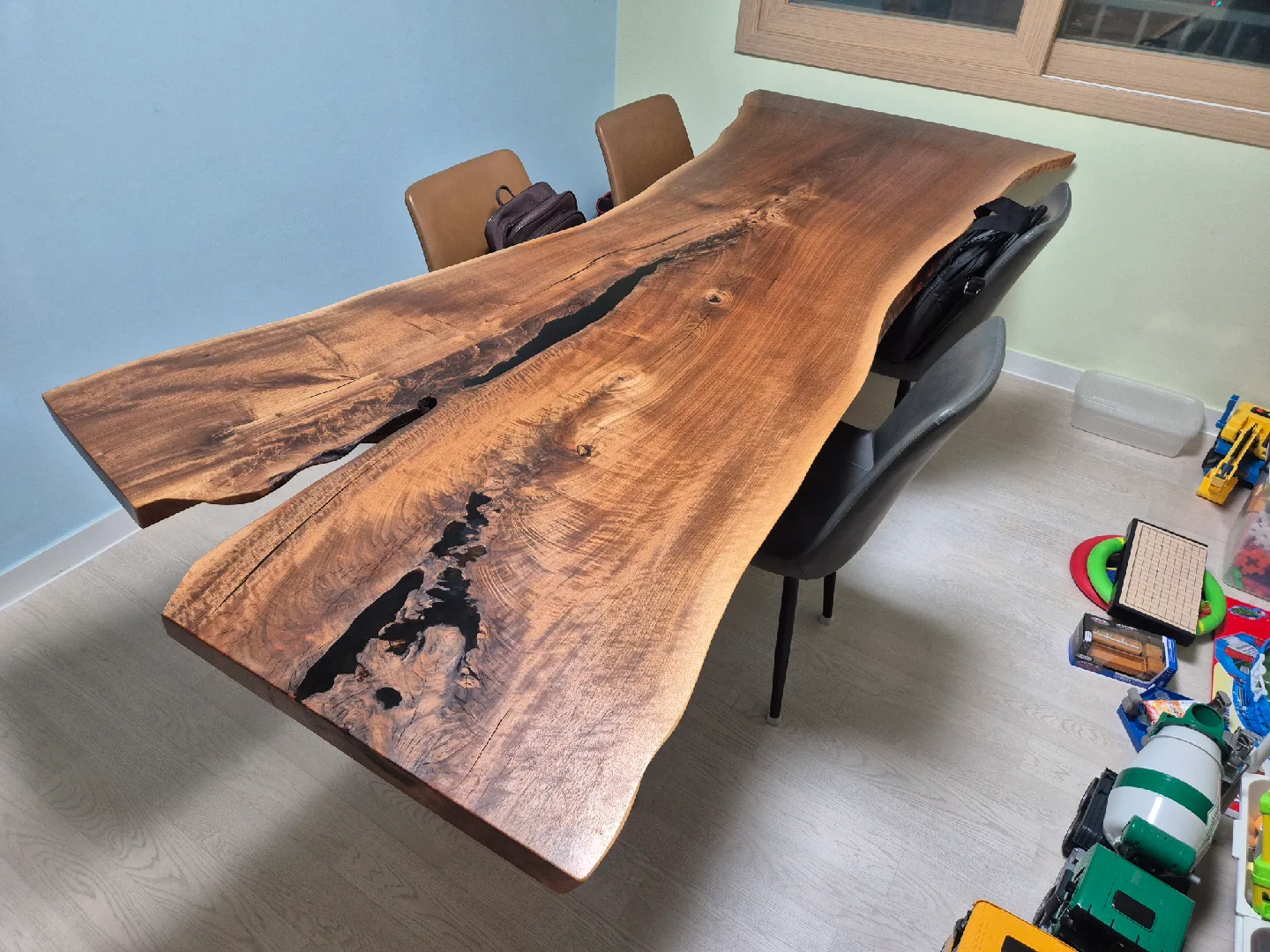 중고 우드슬랩 테이블 판매합니다