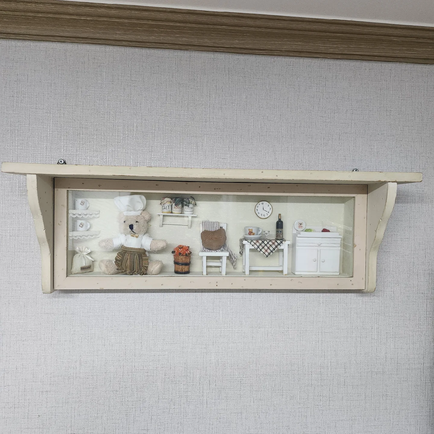 주방 디오라마 액자 선반~ 중고