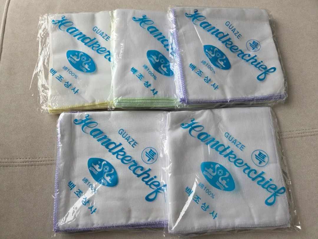 새상품 순면 100% 거즈 손수건