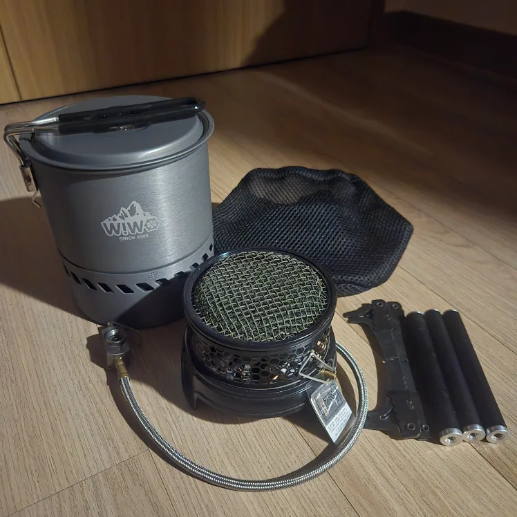 캠핑리액터 아크스토브V3(중고)+1.7포트(신품)판매합니다.