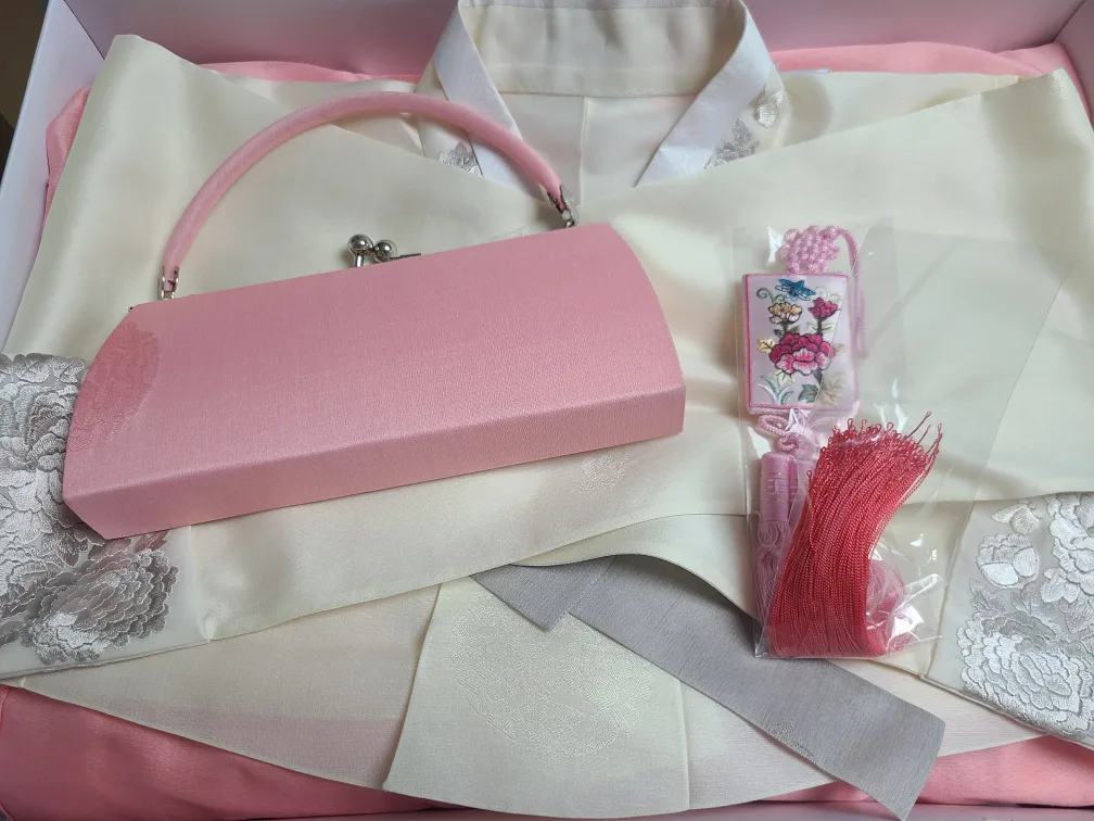 남녀 결혼 웨딩 한복 풀세트 (가방포함)