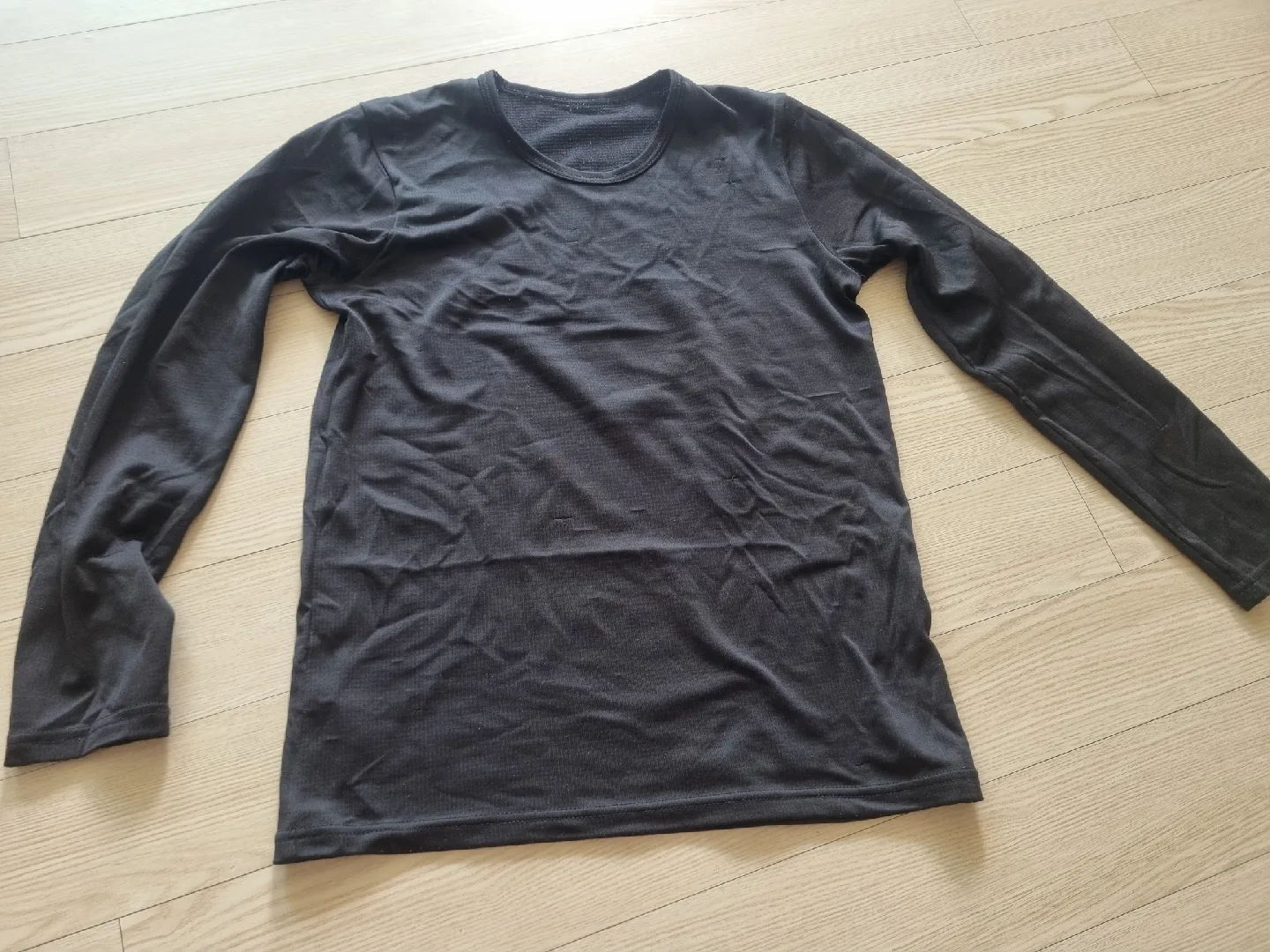 중고)초등내의(기모)긴팔 상하의 세트(블랙.네이비)