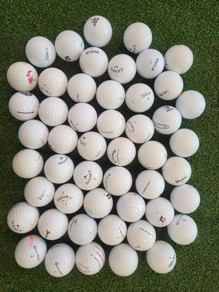 중고 골프공 화이트 브랜드 모음 핀드사용가능 50알 로스트볼