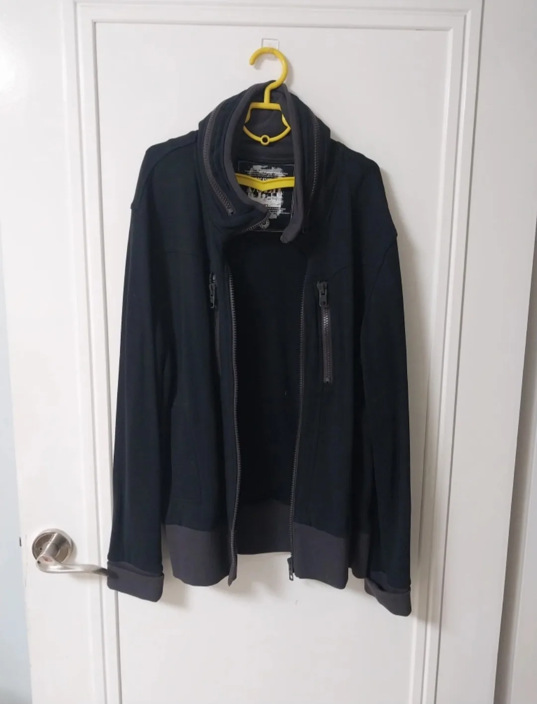 USED 블랙 집업 자켓 XL